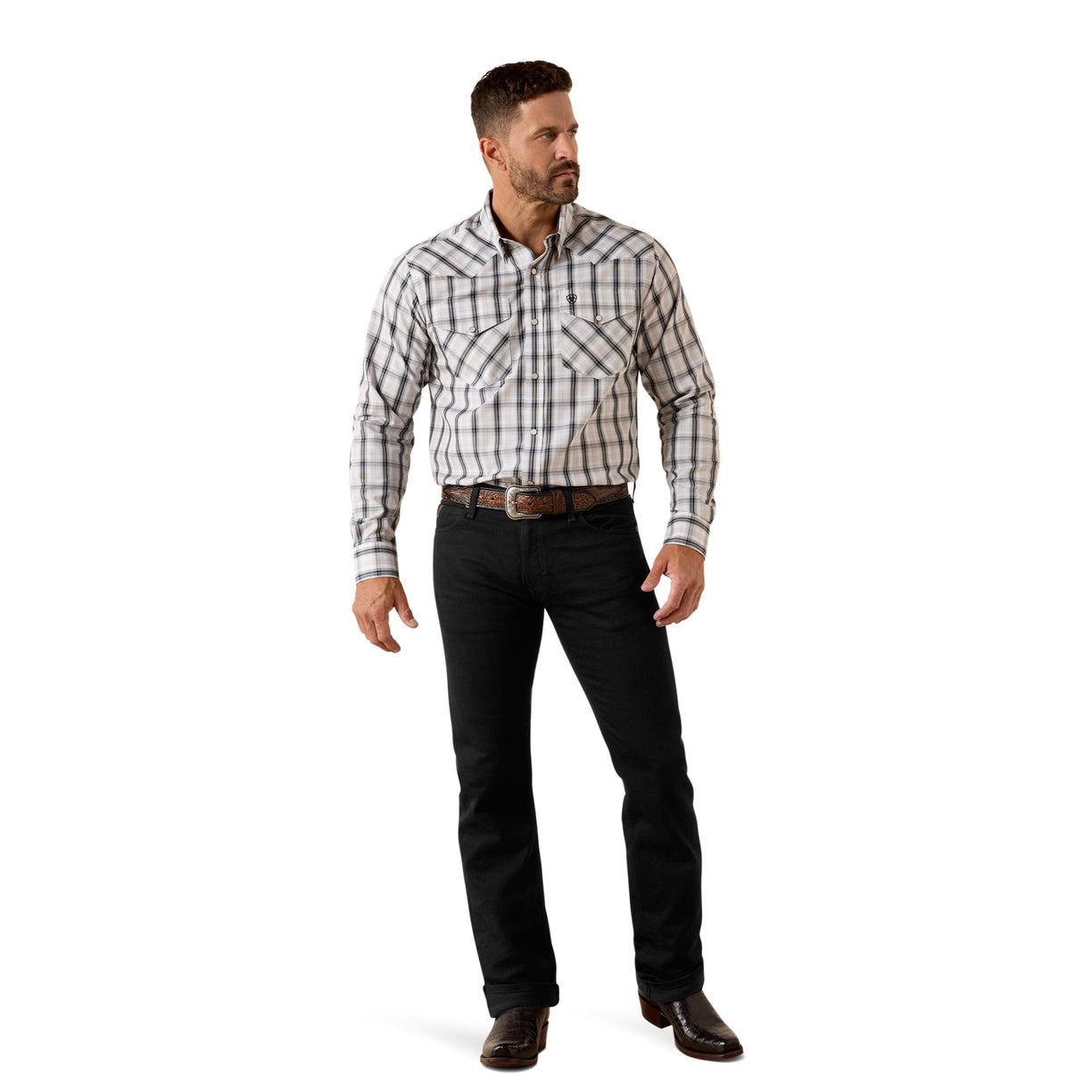 Wrinkle Free Ari Fitted Snap Shirt