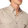 Wrinkle Free Pinpoint Oxford Fitted Snap Shirt