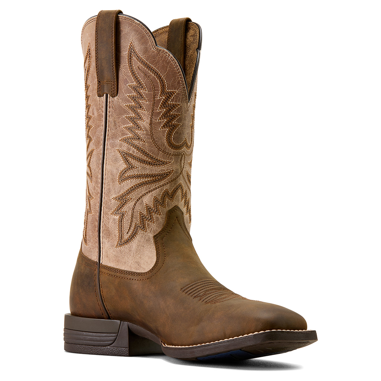 Brush Creek Wide Square Toe Cowboy Boot