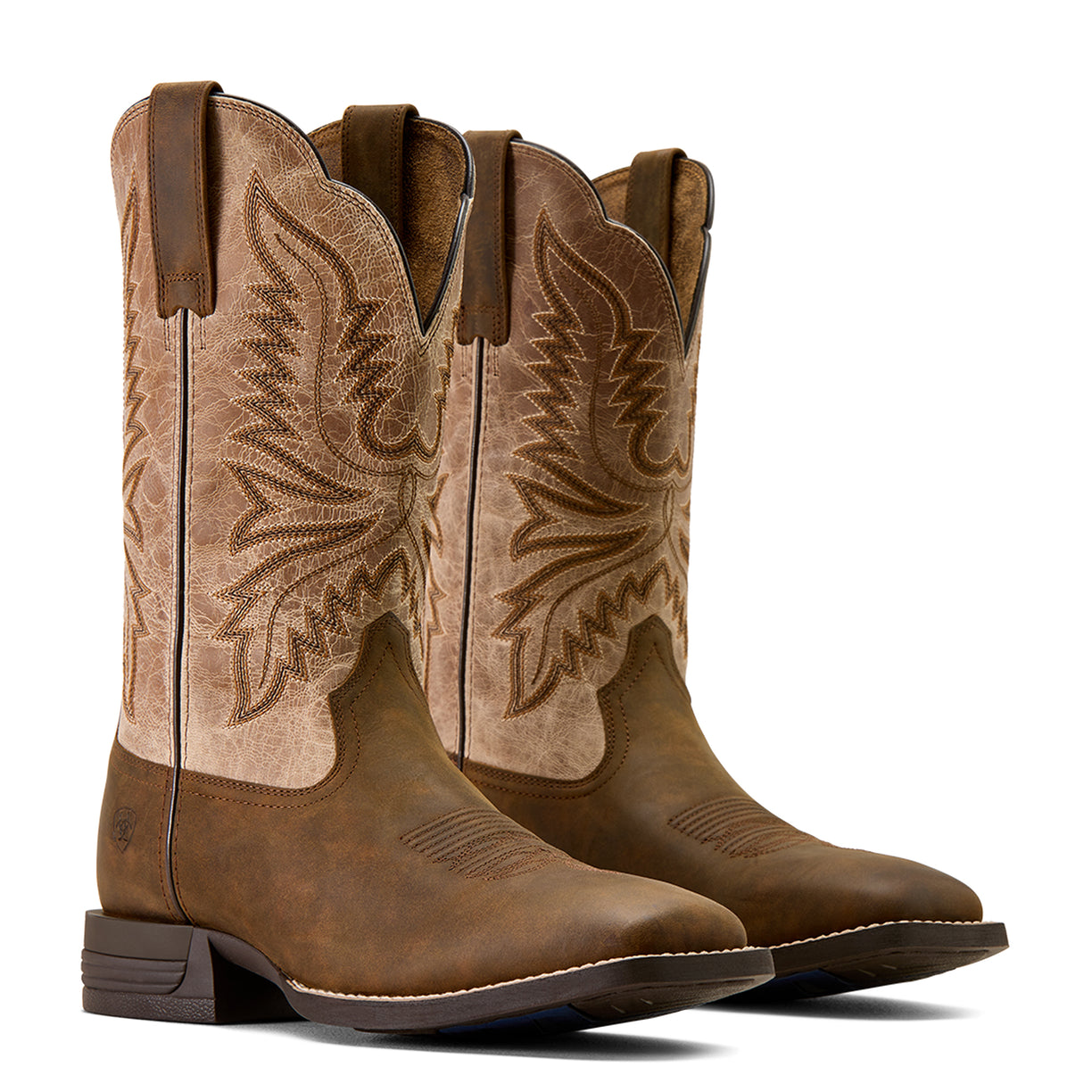 Brush Creek Wide Square Toe Cowboy Boot