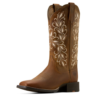 Round Up Holly Wide Square Toe Western Boot