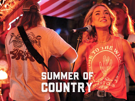 Country music band wearing Ariat western clothes