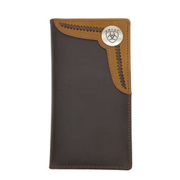 Arait Wallet Rodeo - Two Toned Accent Overlay Brown / Tan WLT1103A