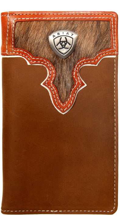 Ariat Wallet Rodeo Two Toned Hair On Brown WLT1108A