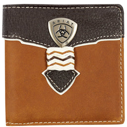 Ariat Wallet Bi-fold - Overlay Dark Brown WLT2109A