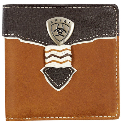 Ariat Wallet Bi-fold - Overlay Dark Brown WLT2109A