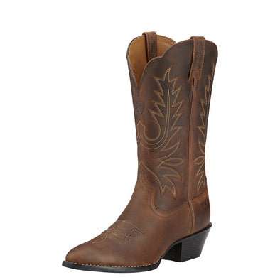 Heritage Western R Toe Distressed Brown 10001021