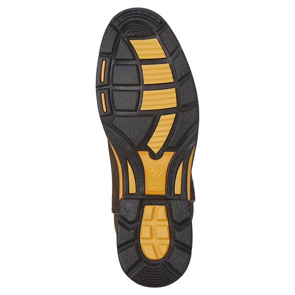 Men's WorkHog Waterproof Composite Toe Work Boots in Oily Distressed Brown, 10001200 Ariat sole