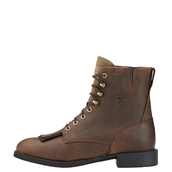 Heritage Lacer II Distressed Brown side