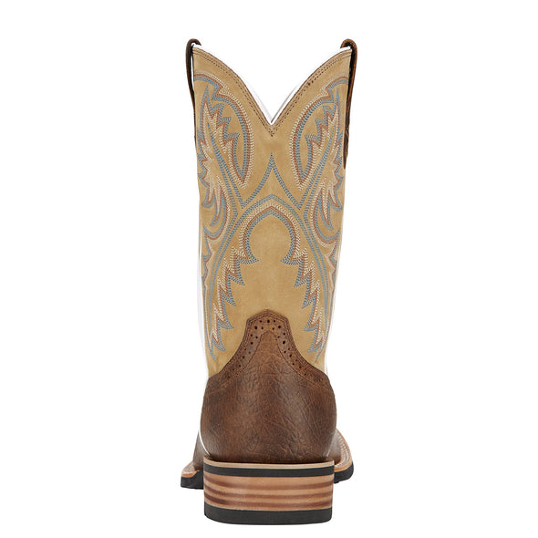 Ariat Men's Quickdraw Tumbled Bark / Beige heel