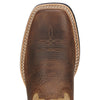 Ariat Men's Quickdraw Tumbled Bark / Beige toe