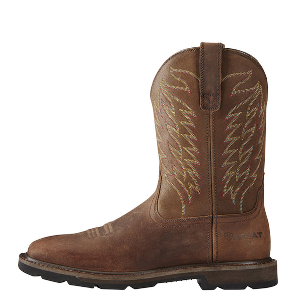 Ariat Men's Groundbreaker Wide Square Toe Brown 10020059 side