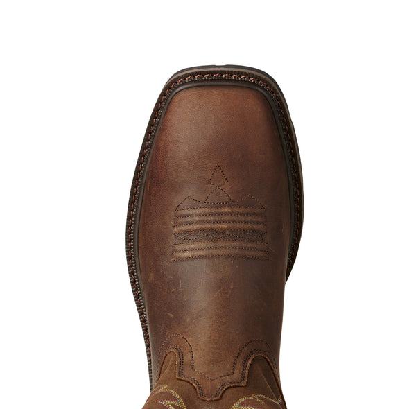 Ariat Men's Groundbreaker Wide Square Toe Brown 10020059 toe