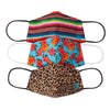 Women's Western Fashion Mask (3 Pack) in Cheetah, Serape, Roses Cotton by Ariat 10036705