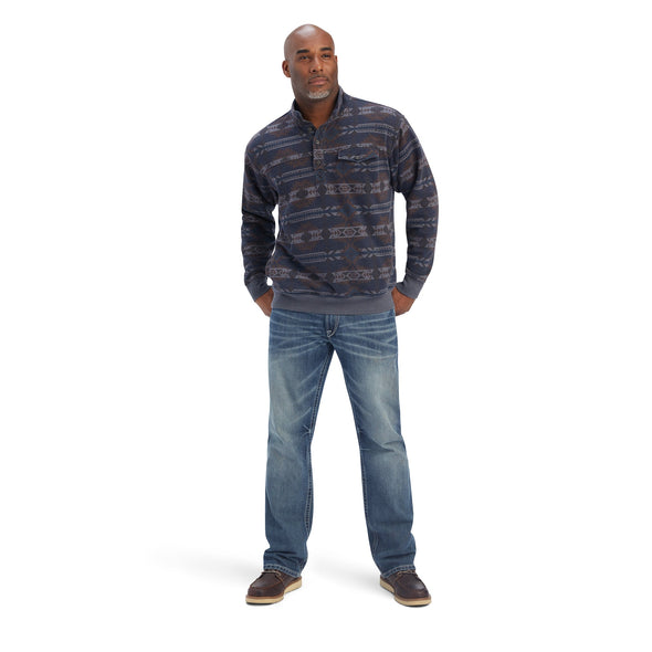 Printed Overdyed Washed Sweater