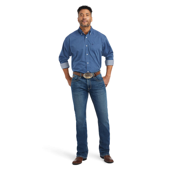 Wrinkle Free Solid Pinpoint Oxford Classic Fit Shirt