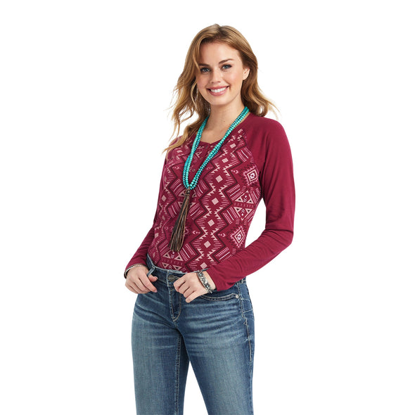 REAL Printed Henley Shirt