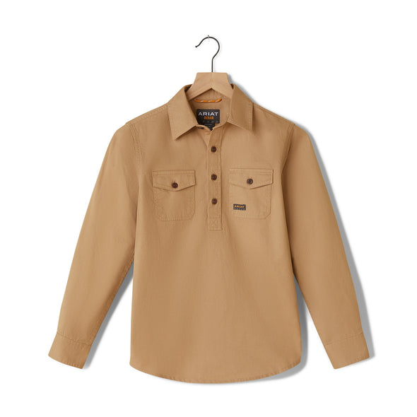 Youth Rebar Half Button Workshirt