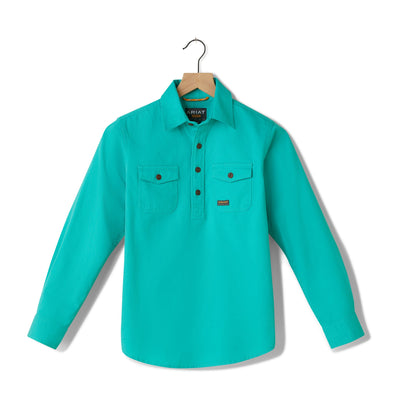 Youth Rebar Half Button Workshirt