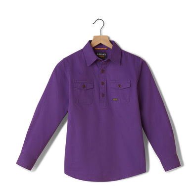 Youth Rebar Half Button Workshirt