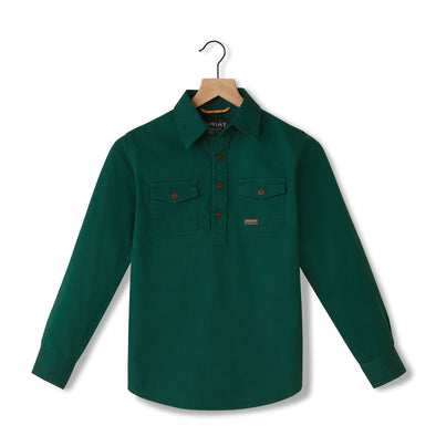 Youth Rebar Half Button Workshirt