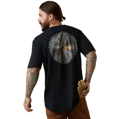 Rebar Workman Buzz Saw Graphic T-Shirt