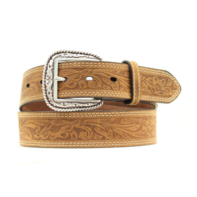 Men's Floral Stamped Belt