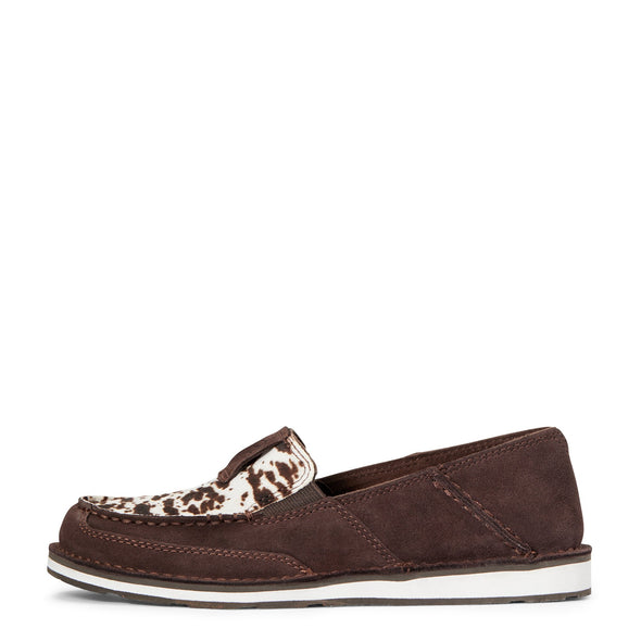 Ariat Women's Cruiser Chocolate Chip Suede / Spotted Hair On 10033932 side