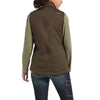 Women's Rebar DuraCanvas Insulated Vest in Wren 10032920 Ariat back