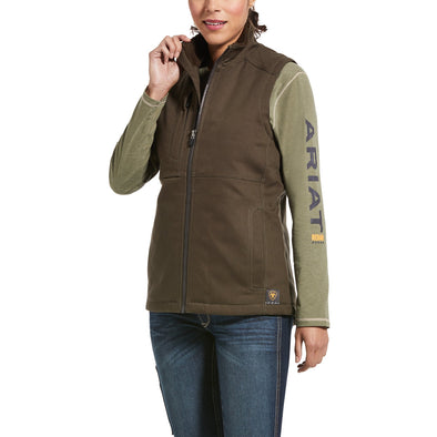 Women's Rebar DuraCanvas Insulated Vest in Wren 10032920 Ariat