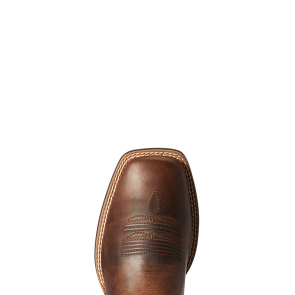Ariat Men's Layton Weathered Chestnut / Rail Blue 10038448 toe