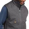 Men's Rebar Washed DuraCanvas Insulated Vest in Grey 10037385 Ariat detail