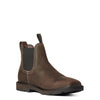 Men's Groundbreaker Chelsea Wide Square Toe Waterproof Dark Brown 10038324 Ariat medial
