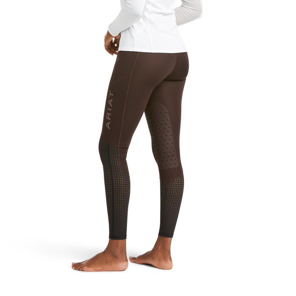 Women's Eos Knee Patch Tight in Chocovine 10037637 Ariat back