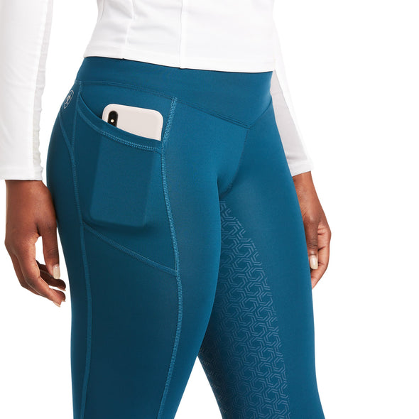 Ariat Women's Eos Full Seat Tight in Eurasian Teal 10037369 Ariat detail
