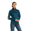 Women's Tek Team 1/2 Zip Sweatshirt Fleece in Eurasian Teal 10037627 Ariat