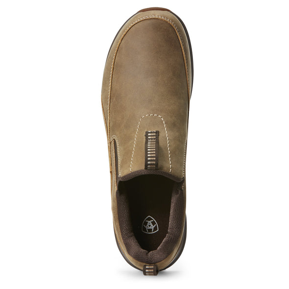 Ariat Men's Spitfire Slip On Brown Bomber top