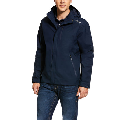 Men's Coastal Waterproof Jacket in Navy Blue, Ariat 10030340