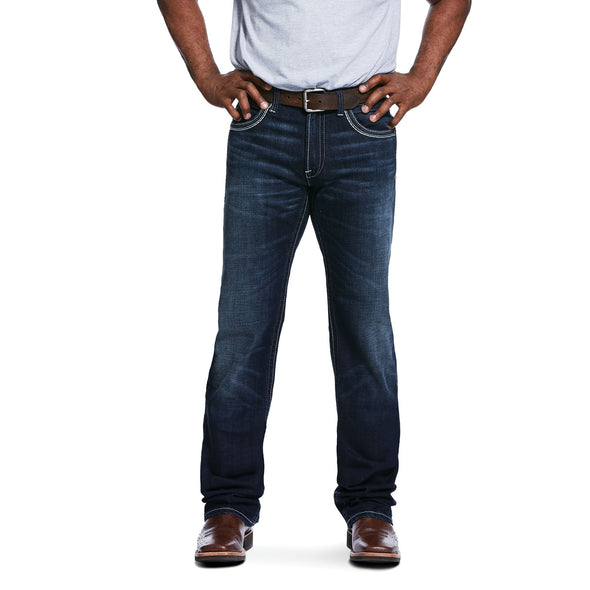 Men's M5 Slim Stretch Coltrane Stackable Straight Leg Jeans in Nightingale 10032088 Ariat