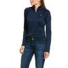 Women's Sunstopper 2.0 1/4 Zip Baselayer Top in Navy 10030464 Ariat