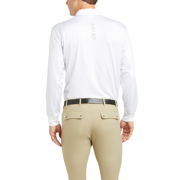 Men's TEK Show Shirt in White 10035393 Ariat back