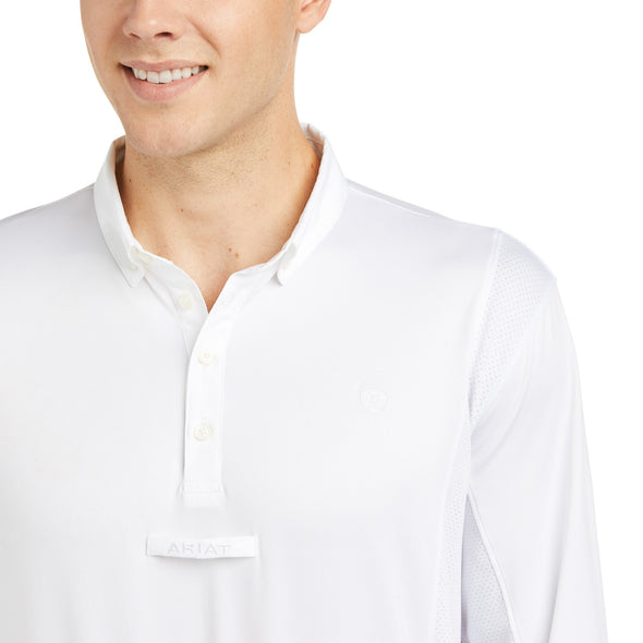 Men's TEK Show Shirt in White 10035393 Ariat detail