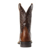 Men's Sport Wide Square Toe Western Boots in Tan Bomber 10035996 Ariat heel