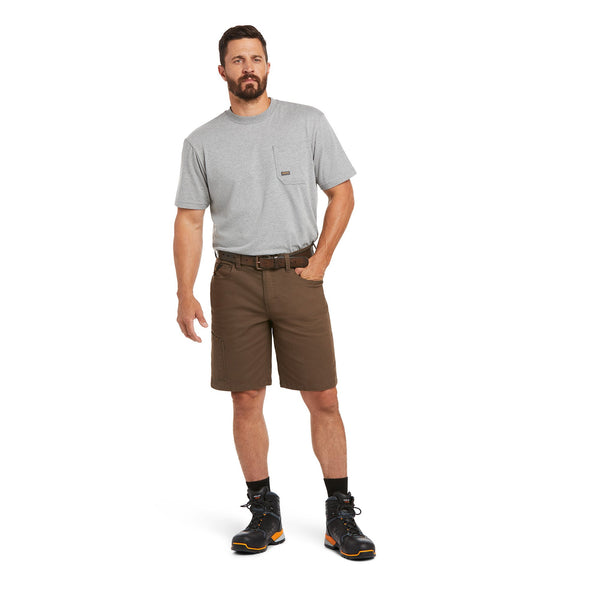 Men's Rebar DuraStretch Made Tough Shorts in Wren 10034623 Ariat full