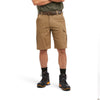 Men's Rebar DuraStretch Made Tough Cargo Shorts in Field Khaki 10034680 Ariat