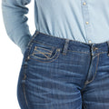 Women's R.E.A.L Mid Rise Liliana Boots Jeans in Irvine 10034659 Ariat detail