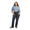 Women's R.E.A.L. Mid Rise Arrow Fit Jocelyn Boot Cut Jeans in Nashville 10036087 Ariat plus full
